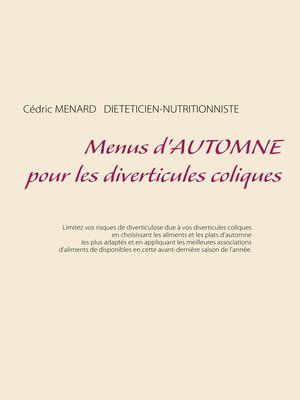 cover image of Menus d'automne pour les diverticules coliques